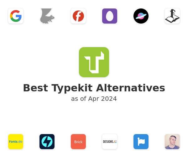Best Typekit Alternatives