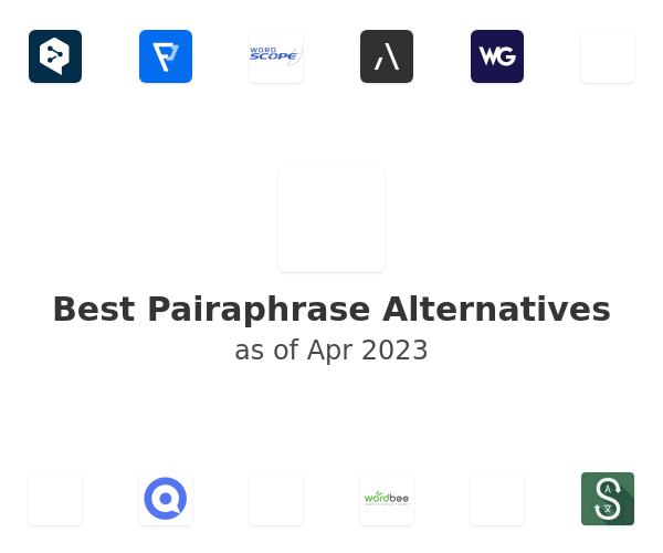Best Pairaphrase Alternatives