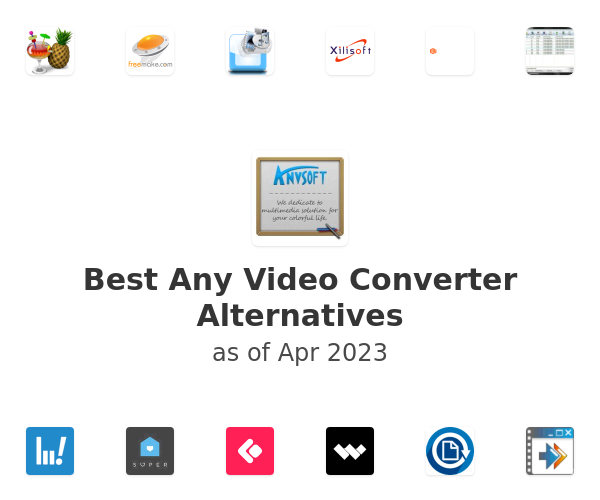 Best Any Video Converter Alternatives