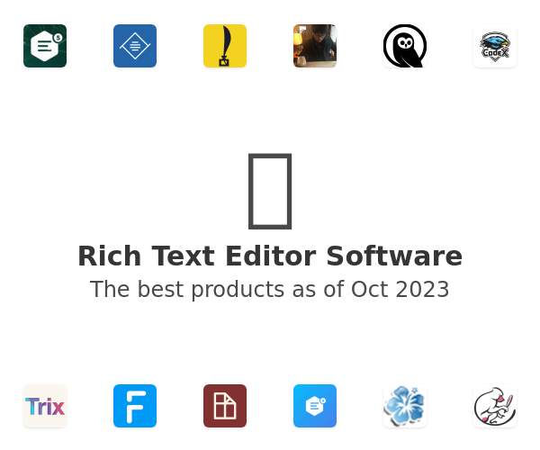 Rich Text Editor Software