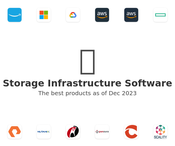 Storage Infrastructure Software