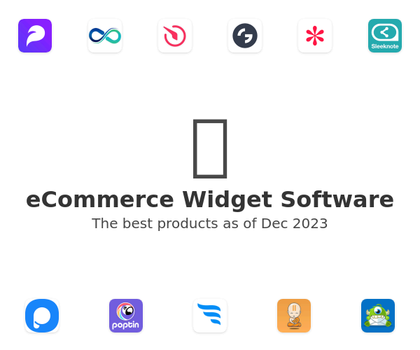 eCommerce Widget Software