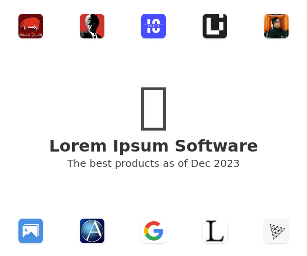 Lorem Ipsum Software