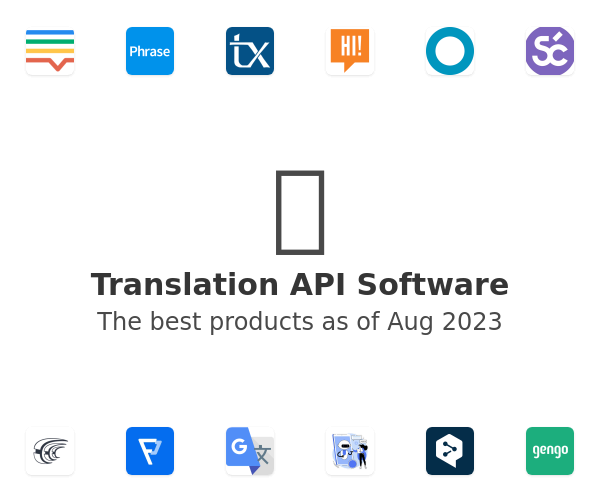 Translation API Software