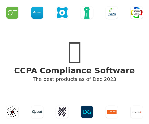CCPA Compliance Software