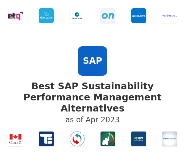 Best SAP Sustainability Performance Management Alternatives