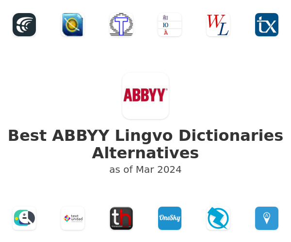 Best ABBYY Lingvo Dictionaries Alternatives