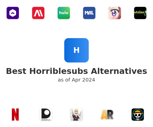 Best Horriblesubs Alternatives