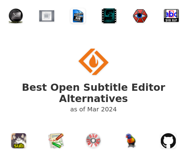 Best Open Subtitle Editor Alternatives