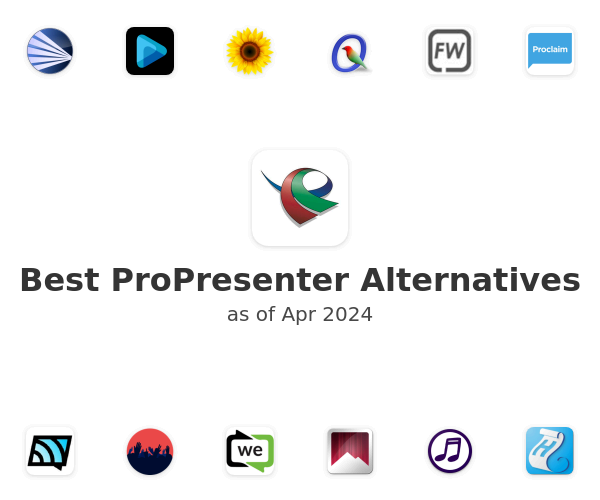 Best ProPresenter Alternatives