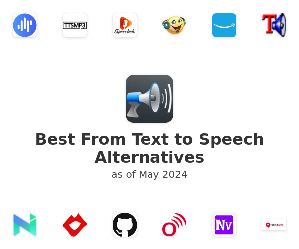 Best From Text to Speech Alternatives