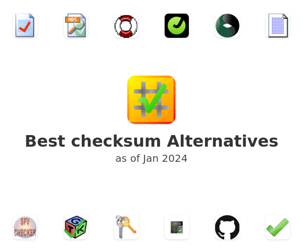 Best checksum Alternatives