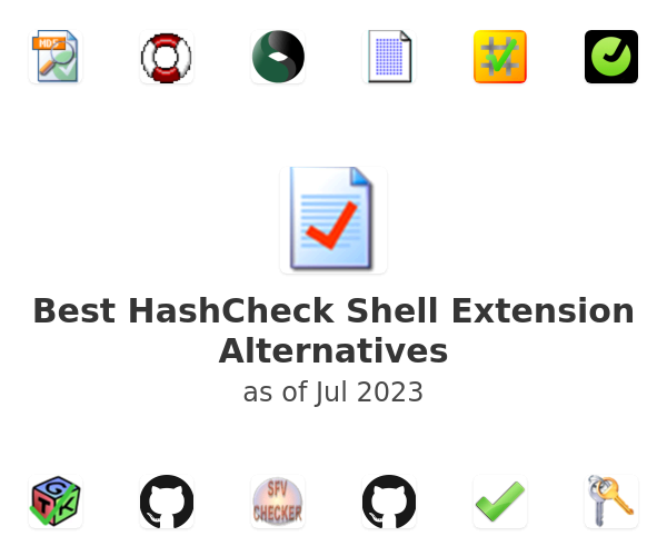 Best HashCheck Shell Extension Alternatives