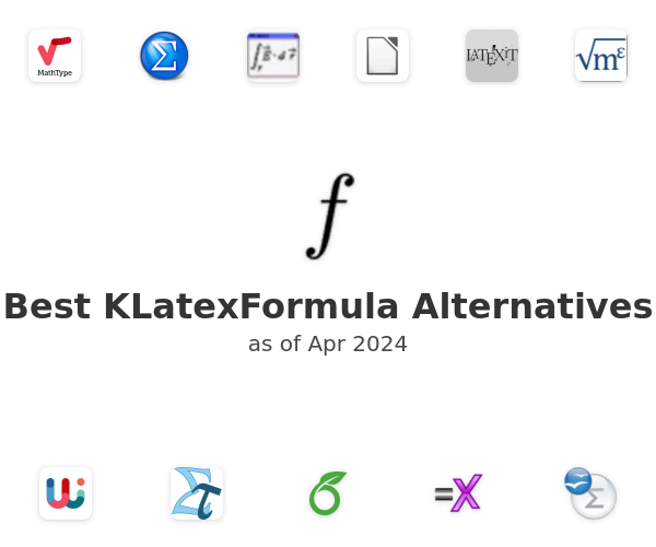 Best KLatexFormula Alternatives