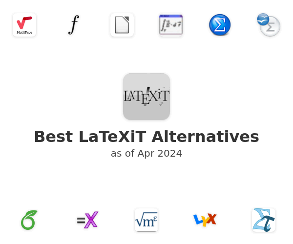 Best LaTeXiT Alternatives