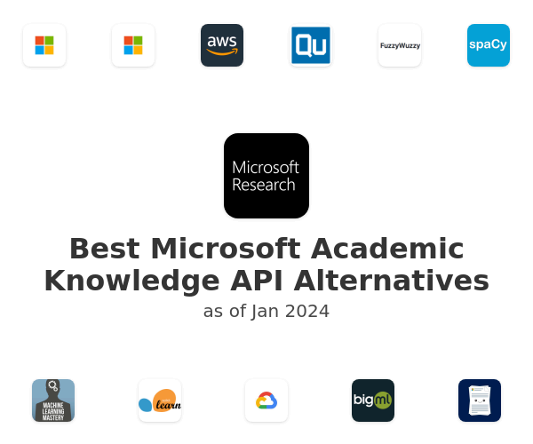 Best Microsoft Academic Knowledge API Alternatives