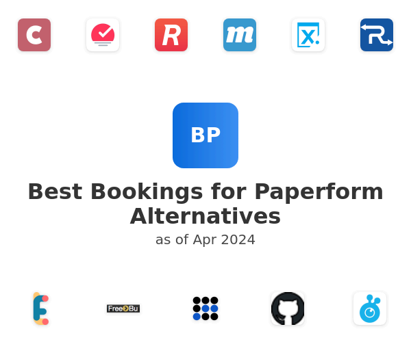 Best Bookings for Paperform Alternatives