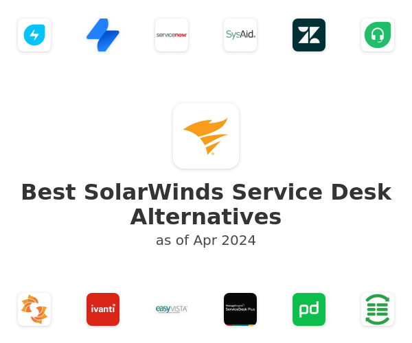 Best SolarWinds Service Desk Alternatives
