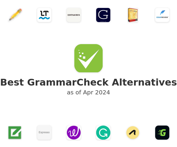 Best GrammarCheck Alternatives