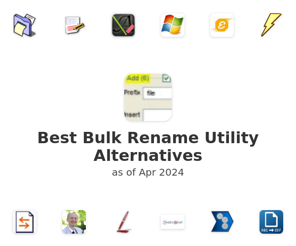 Best Bulk Rename Utility Alternatives