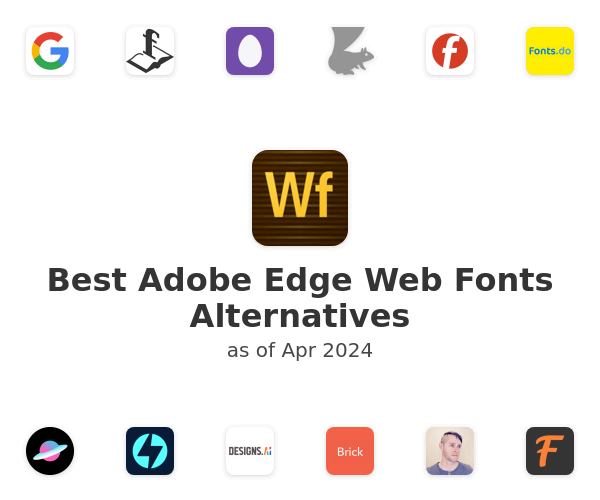 Best Adobe Edge Web Fonts Alternatives