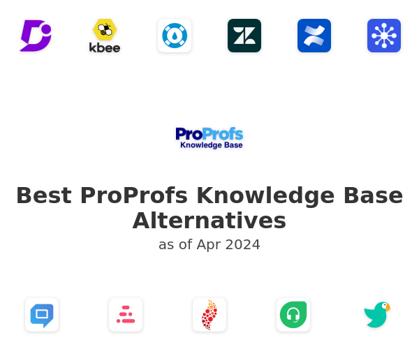 Best ProProfs Knowledgebase Alternatives