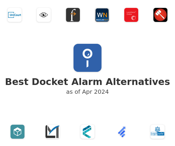 Best Docket Alarm Alternatives
