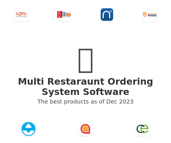 Multi Restaraunt Ordering System Software