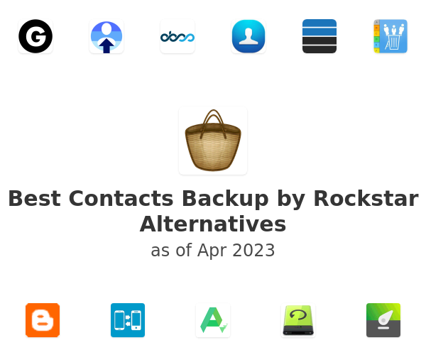 Best Contacts Backup by Rockstar Alternatives