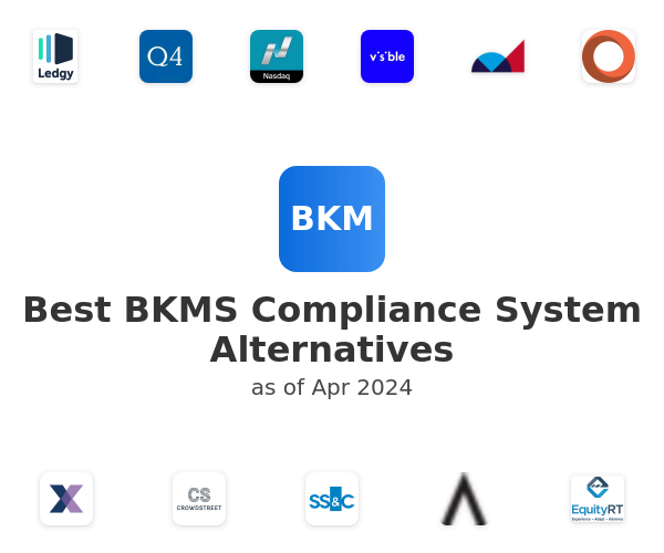 Best BKMS Compliance System Alternatives