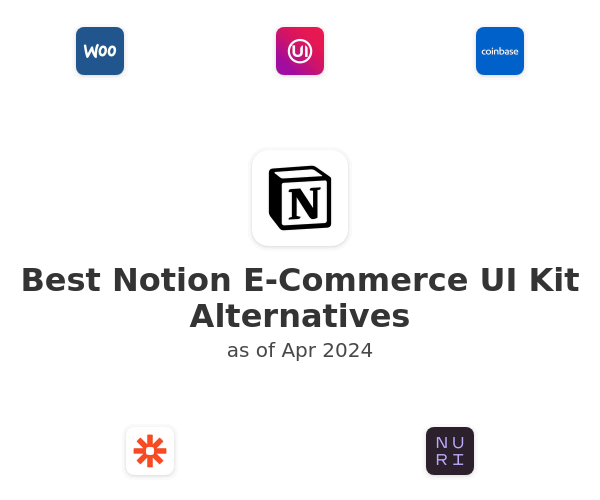 Best Notion E-Commerce UI Kit Alternatives