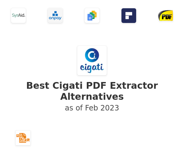 Best Cigati PDF Extractor Alternatives