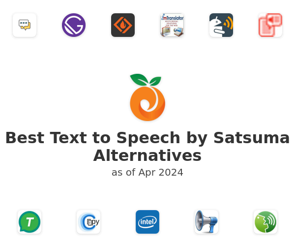 Best Text to Speech by Satsuma Alternatives