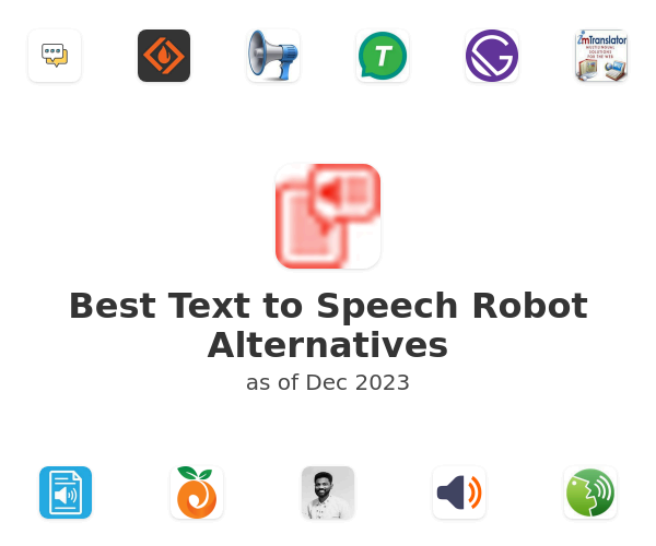 Best Text to Speech Robot Alternatives