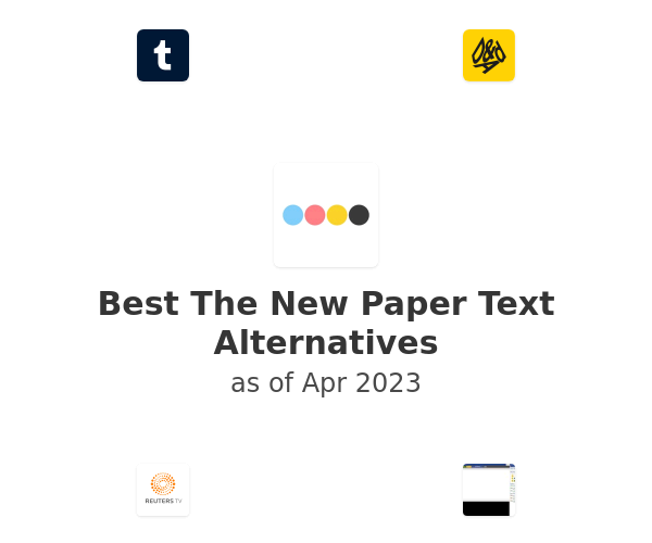 Best The New Paper Text Alternatives