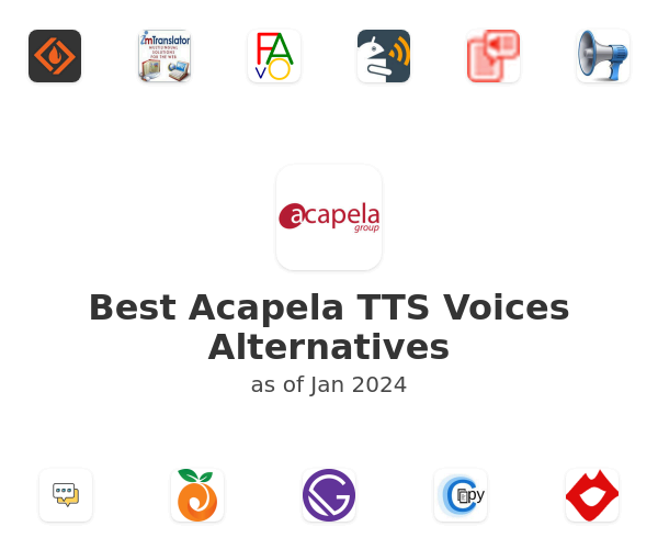 Best Acapela TTS Voices Alternatives