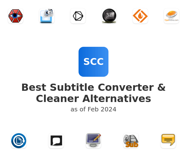 Best Subtitle Converter & Cleaner Alternatives