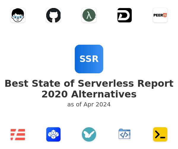 Best State of Serverless Report 2020 Alternatives