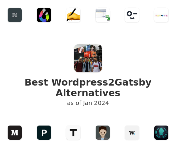 Best Wordpress2Gatsby Alternatives