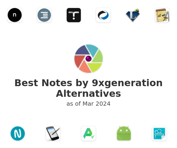 Best Notes by 9xgeneration Alternatives