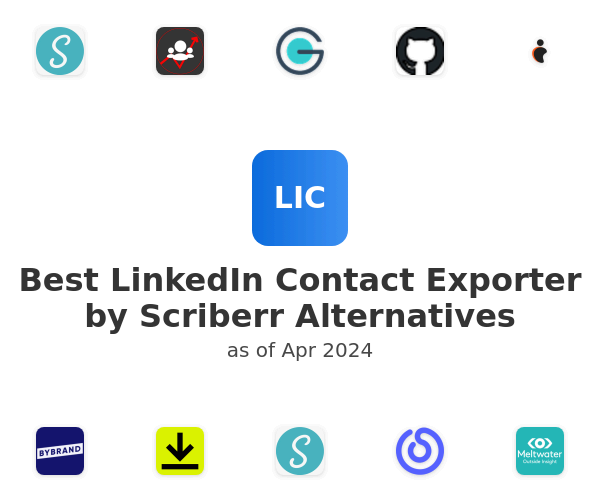 Best LinkedIn Contact Exporter by Scriberr Alternatives