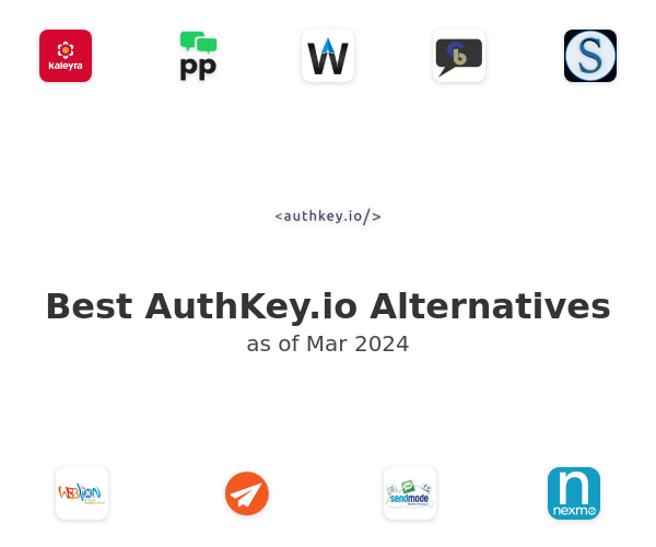 Best AuthKey.io Alternatives