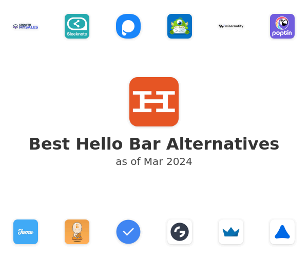 Best Hello Bar Alternatives