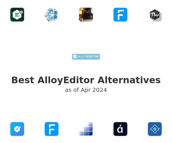 Best AlloyEditor Alternatives