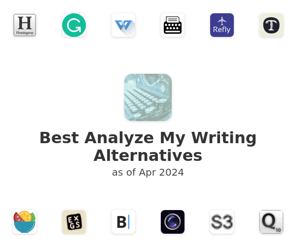 Best Analyze My Writing Alternatives
