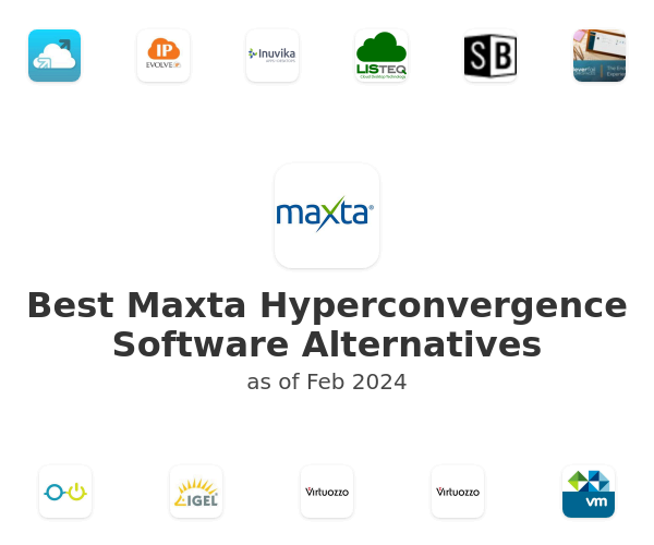 Best Maxta Hyperconvergence Software Alternatives