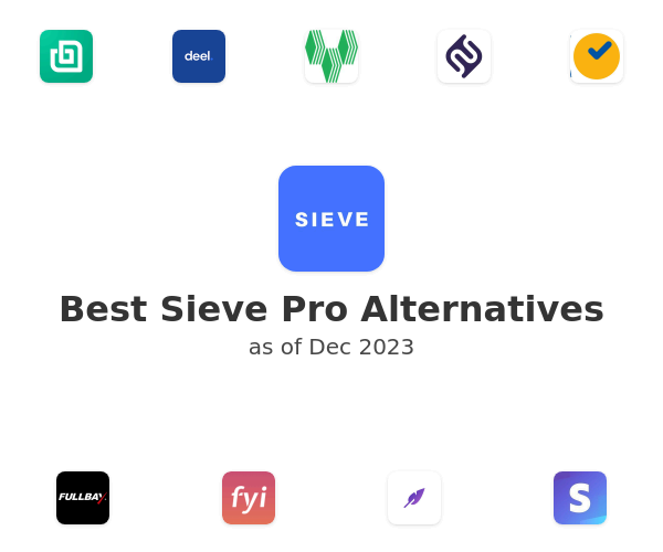 Best Sieve Pro Alternatives