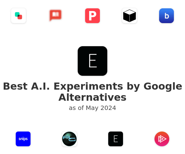 Best A.I. Experiments by Google Alternatives