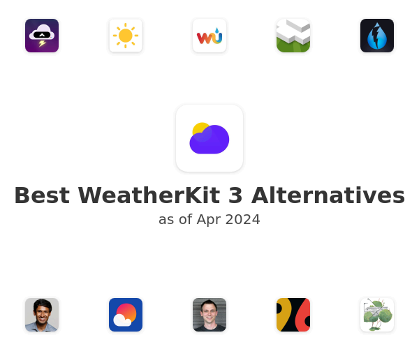 Best WeatherKit 3 Alternatives