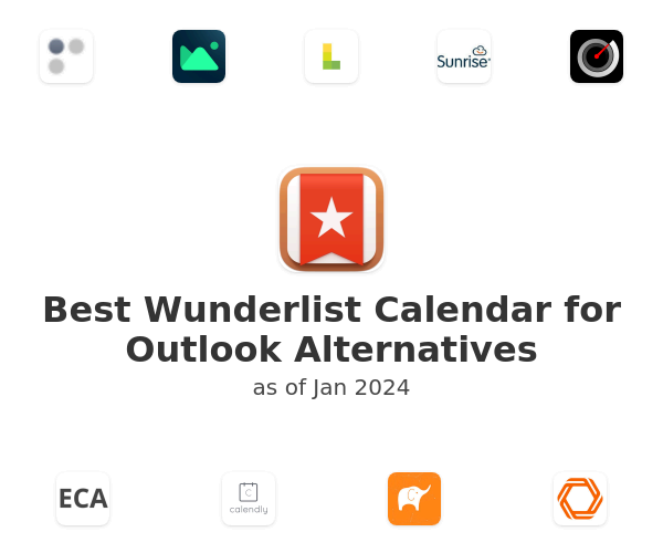 Best Wunderlist Calendar for Outlook Alternatives